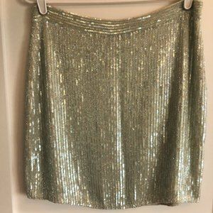 Banana Republic Beaded Sequin Mini Skirt